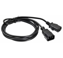 Кабель-удлинитель Buro AN23-1008 IEC C13 IEC C14 1.8м черный