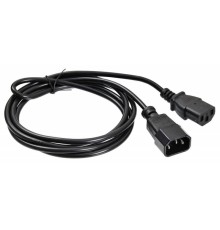 Кабель-удлинитель Buro AN23-1008 IEC C13 IEC C14 1.8м черный