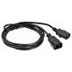 Кабель-удлинитель Buro AN23-1008 IEC C13 IEC C14 1.8м черный