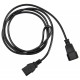 Кабель-удлинитель Buro AN23-1008 IEC C13 IEC C14 1.8м черный