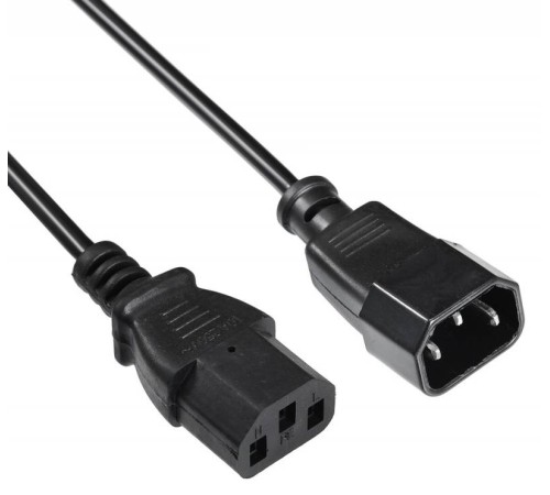 Кабель-удлинитель Buro AN23-1008 IEC C13 IEC C14 1.8м черный Кабель-удлинитель Buro AN23-1008 IEC C13 IEC C14 1.8м черный