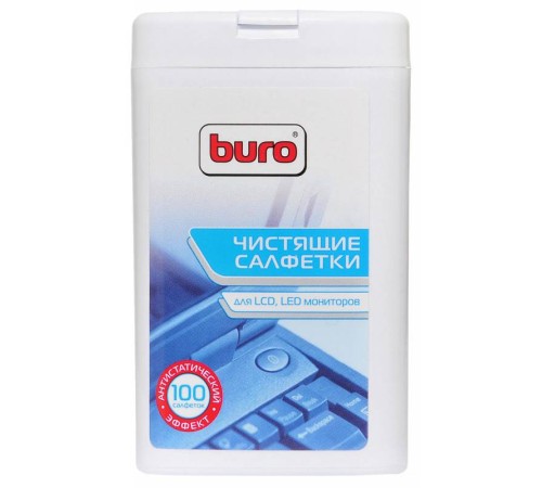 Салфетки Buro BU-tft для экранов ЖК мониторов туба 100шт влажных Салфетки Buro BU-tft для экранов ЖК мониторов туба 100шт влажных