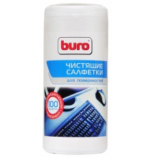 Салфетки Buro BU-Tsurface для поверхностей туба 100шт влажных