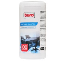 Салфетки Buro BU-Tsurl для пластиковых поверхностей и офисной мебели туба 100шт влажных
