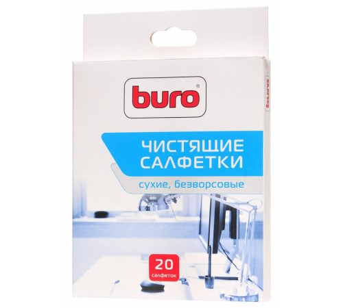 Салфетки Buro BU-Udry для удаления пыли коробка 20шт сухих Салфетки Buro BU-Udry для удаления пыли коробка 20шт сухих