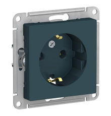 Systeme electric ATN000843 ATLASDESIGN РОЗЕТКА с заземлением, 16А, механизм, ИЗУМРУД