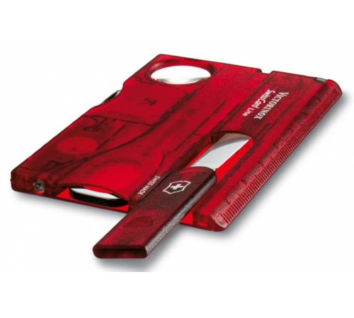 Швейцарская карта Victorinox SwissCard Classic (0.7100.T) красный полупрозрачный коробка подарочная Швейцарская карта Victorinox SwissCard Classic (0.7100.T) красный полупрозрачный коробка подарочная