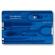 Швейцарская карта Victorinox SwissCard Classic (0.7122.T2) синий полупрозрачный коробка подарочная