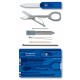 Швейцарская карта Victorinox SwissCard Classic (0.7122.T2) синий полупрозрачный коробка подарочная