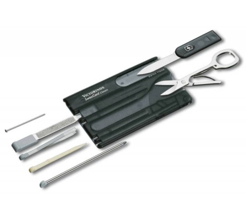Швейцарская карта Victorinox SwissCard Classic (0.7133.T3) черный полупрозрачный коробка подарочная Швейцарская карта Victorinox SwissCard Classic (0.7133.T3) черный полупрозрачный коробка подарочная