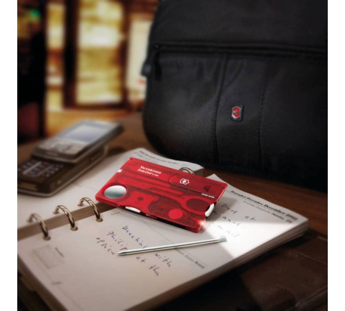 Швейцарская карта Victorinox SwissCard Lite (0.7300.T) красный полупрозрачный коробка подарочная Швейцарская карта Victorinox SwissCard Lite (0.7300.T) красный полупрозрачный коробка подарочная