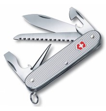 Нож перочинный Victorinox Farmer Alox (0.8241.26) 93мм 9функций серебристый карт.коробка