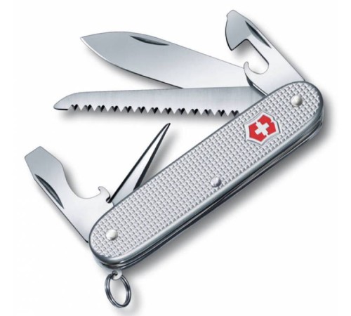 Нож перочинный Victorinox Farmer Alox (0.8241.26) 93мм 9функций серебристый карт.коробка Нож перочинный Victorinox Farmer Alox (0.8241.26) 93мм 9функций серебристый карт.коробка