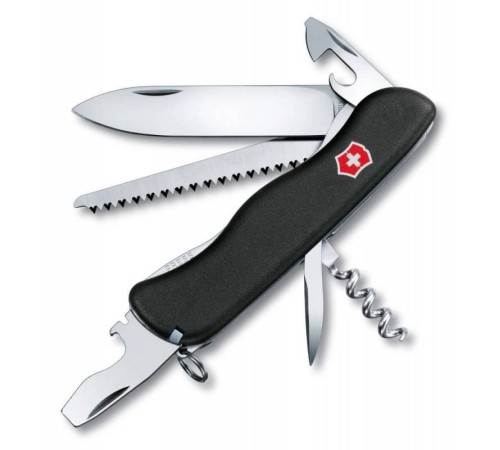 Нож перочинный Victorinox Forester (0.8363.3) 111мм 12функций черный карт.коробка Нож перочинный Victorinox Forester (0.8363.3) 111мм 12функций черный карт.коробка