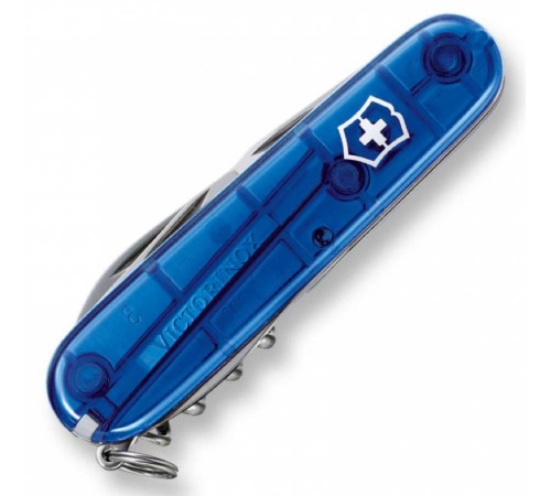 Нож перочинный Victorinox Spartan (1.3603.T2) 91мм 12функций синий полупрозрачный карт.коробка Нож перочинный Victorinox Spartan (1.3603.T2) 91мм 12функций синий полупрозрачный карт.коробка