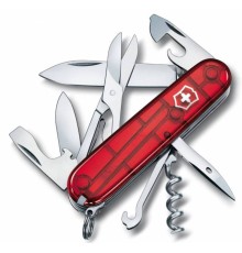 Нож перочинный Victorinox Climber (1.3703.T) 91мм 14функций красный полупрозрачный карт.коробка