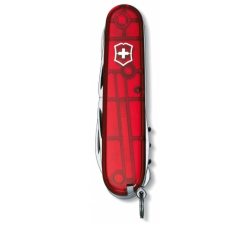 Нож перочинный Victorinox Climber (1.3703.T) 91мм 14функций красный полупрозрачный карт.коробка Нож перочинный Victorinox Climber (1.3703.T) 91мм 14функций красный полупрозрачный карт.коробка