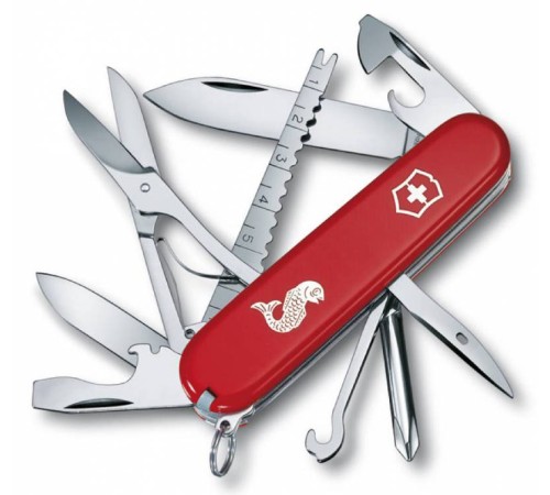 Нож перочинный Victorinox Fisherman (1.4733.72) 91мм 18функций красный карт.коробка Нож перочинный Victorinox Fisherman (1.4733.72) 91мм 18функций красный карт.коробка