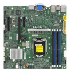 Материнская Плата SuperMicro MBD-X12SCZ-F-O Soc-1200 iW480 mATX 4xDDR4 4xSATA3 SATA RAID Eth Ret