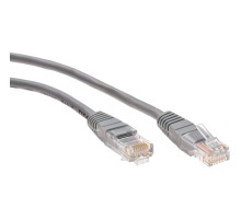 Патчкорд литой "Telecom" UTP кат.5е 30,0м серый VCOM NA102--30M