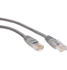 Патчкорд литой "Telecom" UTP кат.5е 30,0м серый VCOM NA102--30M