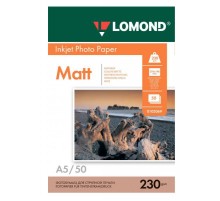 Фотобумага Lomond 0102069 A5/230г/м2/50л./белый матовое для струйной печати