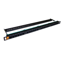 Патч-панель Lanmaster LAN-PPC24U5E 19" 0.5U 24xRJ45 кат.5e UTP