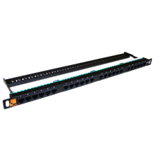 Патч-панель Lanmaster LAN-PPC24U5E 19" 0.5U 24xRJ45 кат.5e UTP