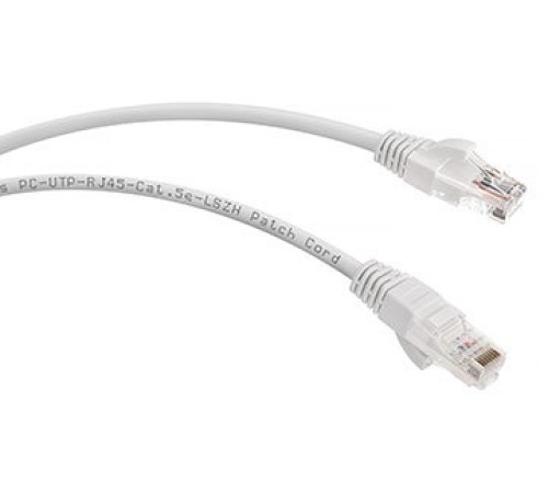 Cabeus PC-UTP-RJ45-Cat.5e-0.5m-WH-LSZH Патч-корд U/UTP, категория 5е, 2xRJ45/8p8c, неэкранированный, белый, LSZH, 0.5м Cabeus PC-UTP-RJ45-Cat.5e-0.5m-WH-LSZH Патч-корд U/UTP, категория 5е, 2xRJ45/8p8c, неэкранированный, белый, LSZH, 0.5м