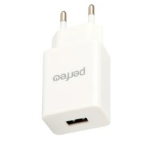 PERFEO Сетевое зарядное устройство с разъемом USB, 2А, белый (I4666)