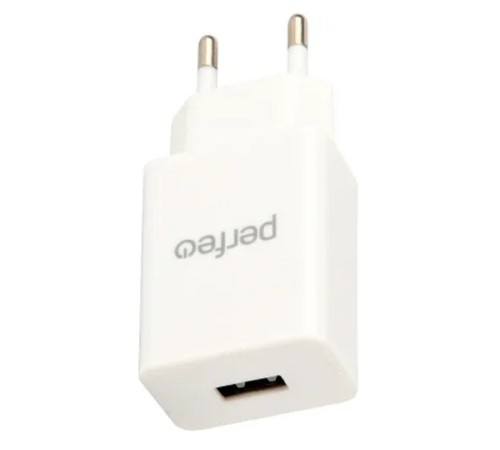 PERFEO Сетевое зарядное устройство с разъемом USB, 2А, белый (I4666)