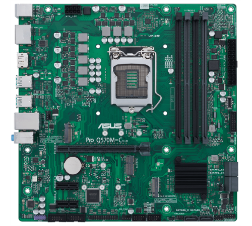 Материнская плата Asus PRO Q570M-C/CSM Soc-1200 Intel Q570 4xDDR4 mATX AC`97 8ch(7.1) GbLAN RAID+VGA+HDMI