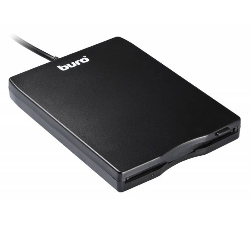 Дисковод USB 3.5" Buro BUM-USB FDD 1.44Mb внешний черный