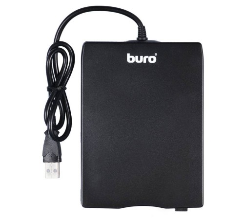 Дисковод USB 3.5" Buro BUM-USB FDD 1.44Mb внешний черный