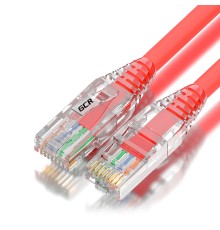 GCR Патч-корд 2.0m LSZH UTP кат.5e, красный, коннектор ABS, 24 AWG, ethernet high speed 1 Гбит/с, RJ45, T568B, GCR-52672 Greenconnect RJ45(m) - RJ45(m) Cat. 5e UTP  2м красный (GCR-52672)
