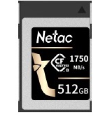 Флеш карта CFexpress 512GB Netac CF2000 <NT02CF2000-512G-S> PCIe Gen 3x2 Type B cards , up to 1750MB/1650MB/