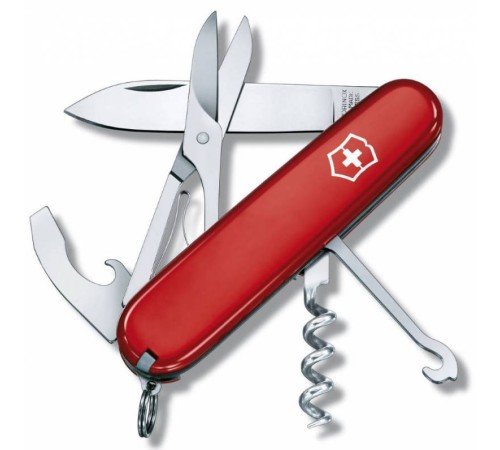 Нож перочинный Victorinox Compact (1.3405) 91мм 15функций красный карт.коробка Нож перочинный Victorinox Compact (1.3405) 91мм 15функций красный карт.коробка