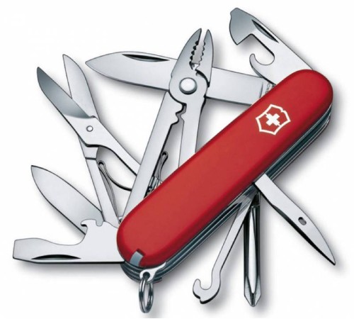 Нож перочинный Victorinox Deluxe Tinker (1.4723) 91мм 17функций красный карт.коробка Нож перочинный Victorinox Deluxe Tinker (1.4723) 91мм 17функций красный карт.коробка