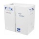 Кабель информационный Lanmaster TWT-5EFTP2-GY кат.5е F/UTP общий экран 2X2 PVC внутренний 305м серый