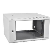 Шкаф коммутационный ЦМО (ШРН-Э-6.500) настенный 6U 600x520мм пер.дв.стекл несъемн.бок.пан. серый