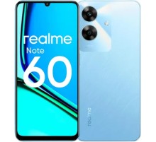 Смартфон Realme RMX3933 Note 60 128Gb 6Gb небесно-голубой моноблок 3G 4G 2Sim 6.74" 720x1600 Android 14 32Mpix 802.11 a/b/g/n/ac GPS GSM900/1800 GSM1900 TouchSc A-GPS microSD