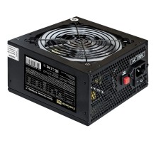 Блок питания 600W ExeGate EVO600-LT (ATX, APFC, 12cm RGB fan, 24pin, (4+4)pin, PCI-E, 5xSATA, 3xIDE, FDD, black)