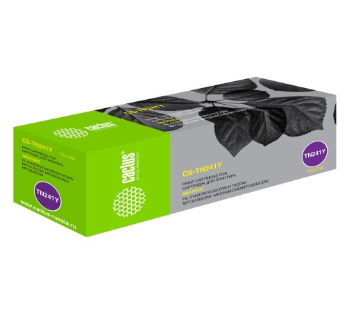 Картридж лазерный Cactus CS-TN241Y TN-241Y желтый (1400стр.) для Brother HL-3170CDW