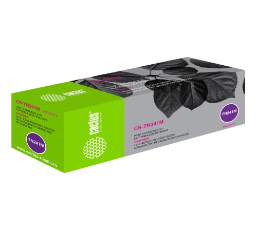 Картридж лазерный Cactus CS-TN241M TN-241M пурпурный (1400стр.) для Brother HL-3170CDW