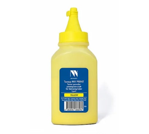Тонер NVPrint для Samsung Color универсальный Type2 (50г) Yellow совместимый