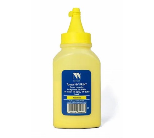 Тонер NVPrint для Kyocera ТК-5140/ТК-5150/ТК-5270/ТК-5280 Type2 (85г) Yellow совместимый