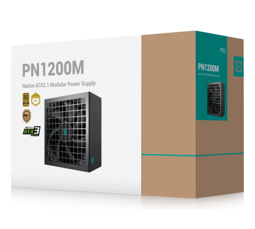 Блок питания Deepcool GamerStorm PN1200M черный (ATX 3.1, 1200W, Full Cable Management, PWM 120mm fan, Active PFC, 80+ GOLD, Gen5 PCIe) RET