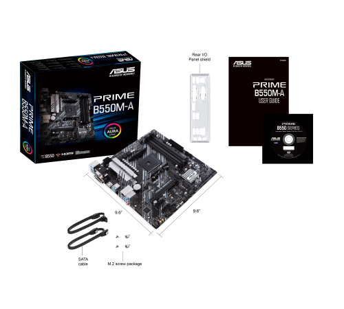 Материнская плата ASUS PRIME B550M-A (90MB14I0-M0EAY0) Материнская плата ASUS PRIME B550M-A (90MB14I0-M0EAY0)