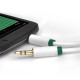 Greenconnect Кабель аудио 3.0m jack 3,5mm/jack 3,5mm белый, зеленая окантовка, ультрагибкий, 28 AWG, M/M, Premium GCR-AVC1662-3.0m, экран, стерео Greenconnect 3.0м jack 3,5mm/jack 3,5mm белый, зеленая окантовка, ультрагибкий, 28 AWG, M/M, Premium, экран,