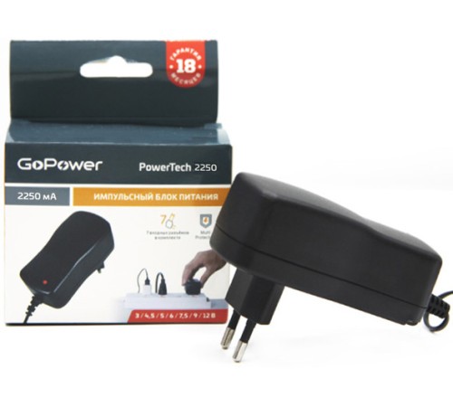 Блок питания GoPower PowerTech 2250 универсальн. импульсный (1/50) Блок питания GoPower PowerTech 2250 (00-00015337)